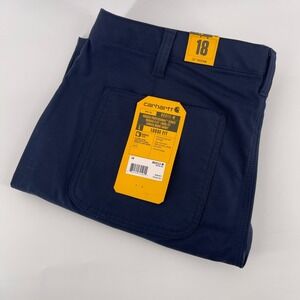 NEW Carhartt Rugged Flex Canvas Work Shorts Loose Fit 10" Inseam Size 18